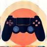 Abstract icon representing game design with a controller silhouette