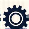 Abstract icon representing prototyping with interlocking gears